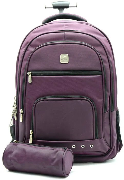 حقيبة شنطة ظهر مدرسية  ترولي WIRES URBAN GEAR TROLLEY BAG PURPLE