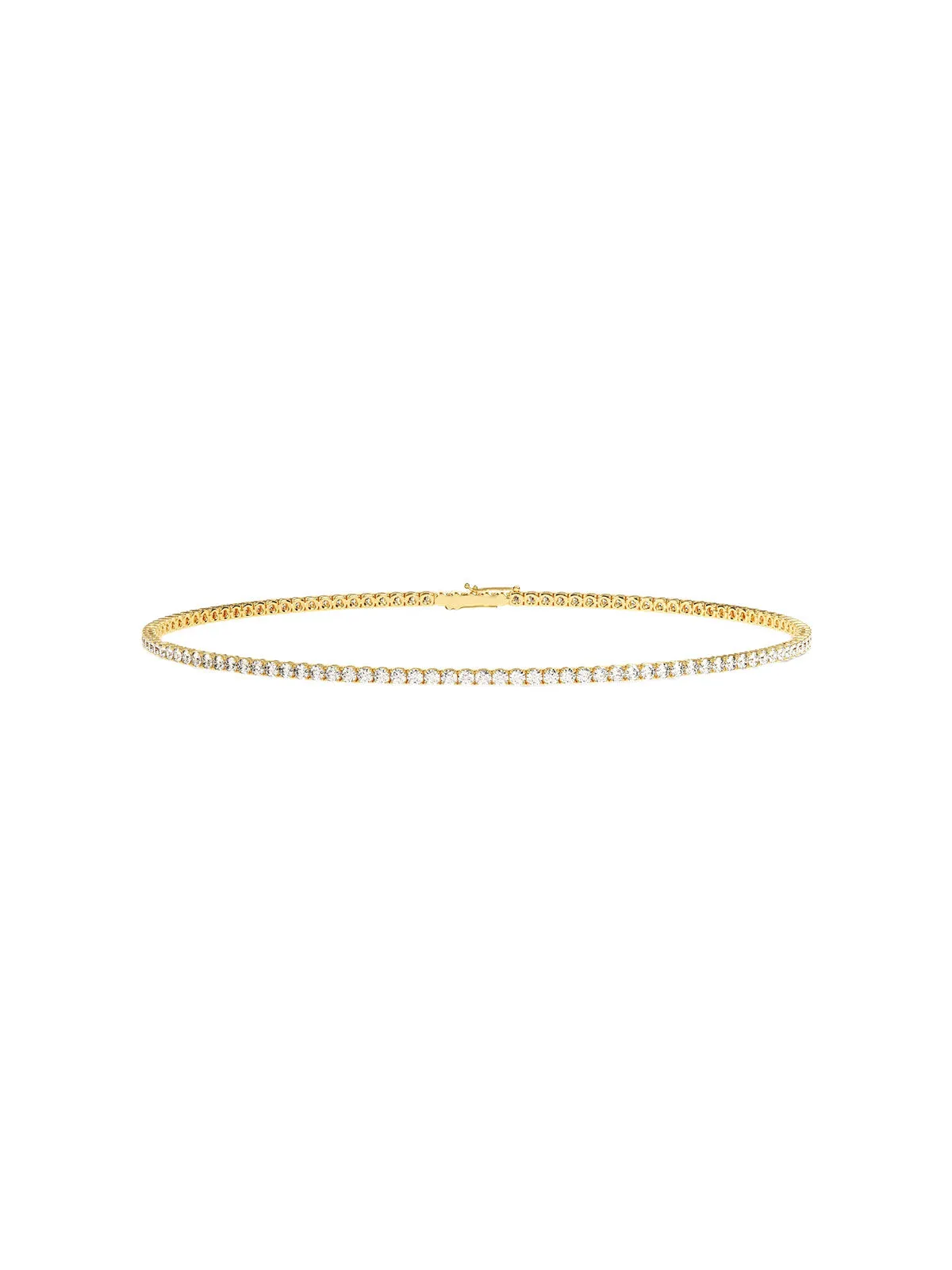 1.00ct Diamond 14K Gold Dainty Tennis Bracelet