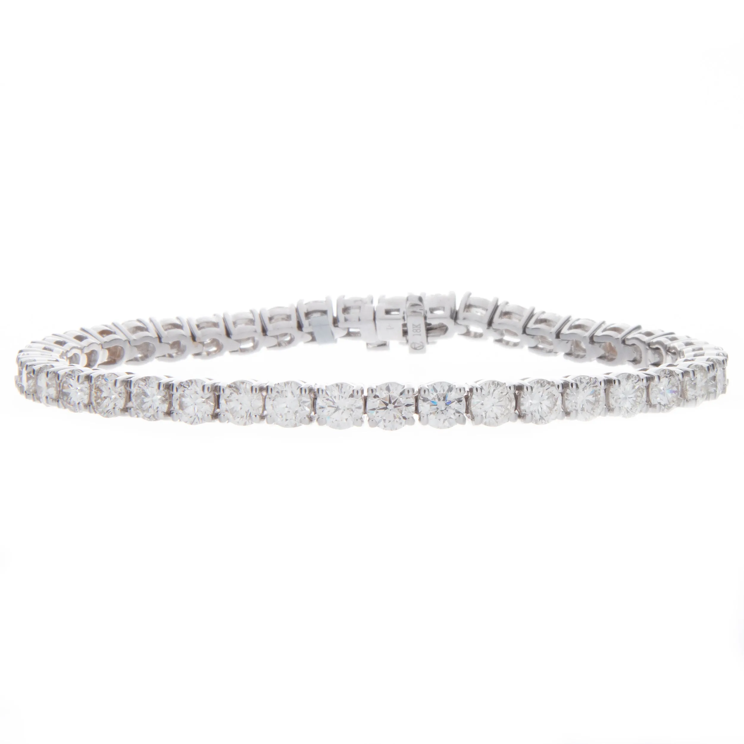 10ct 18k White Gold Diamond Bracelet