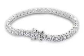 14K White Gold Tennis Bracelet(4mm)