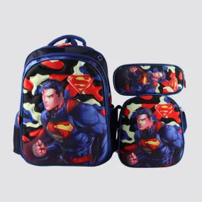 3610 Superman 3 piece Backpack / Trolley Set