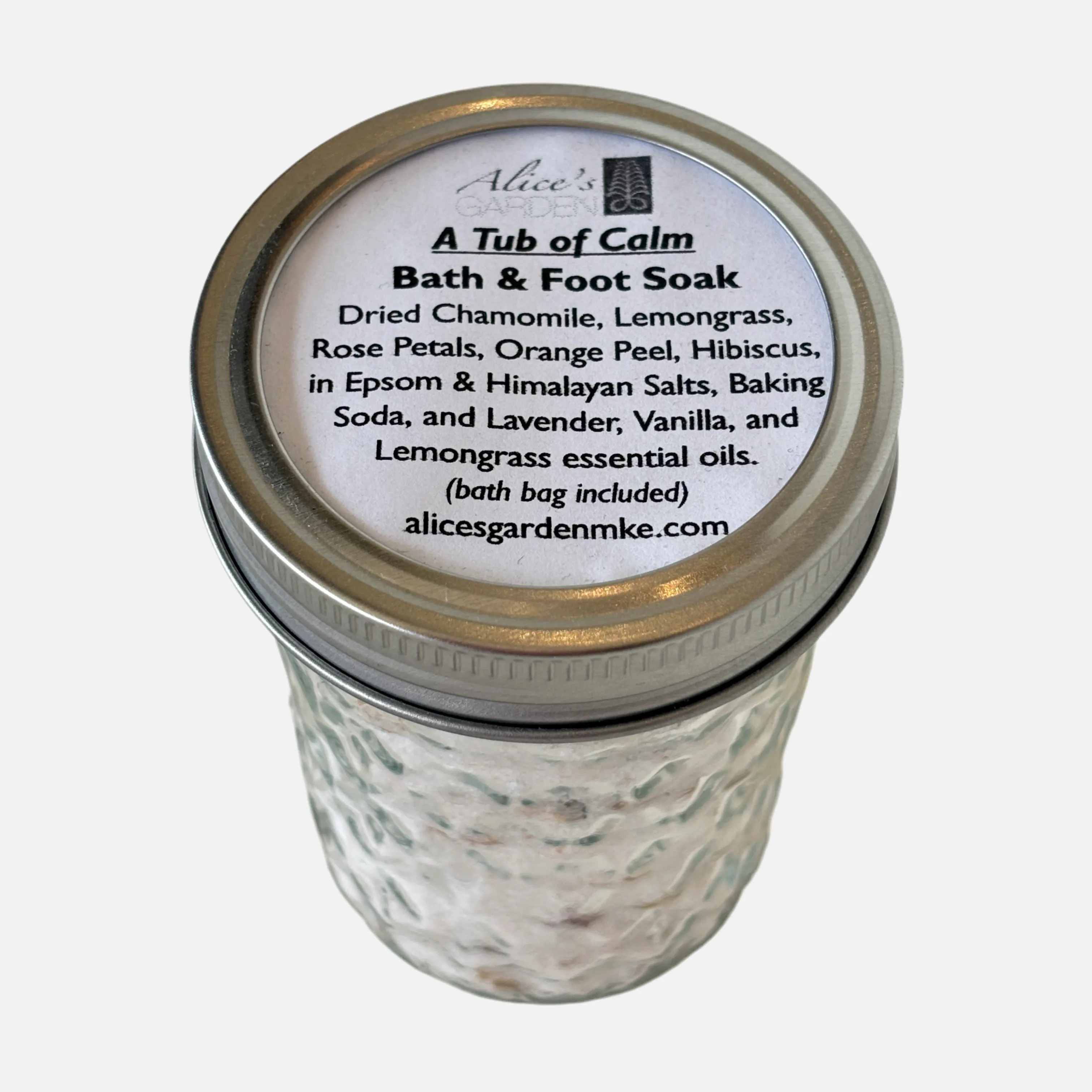 Alice’s Garden "A Tub of Calm" Bath Salts and Foot Soak