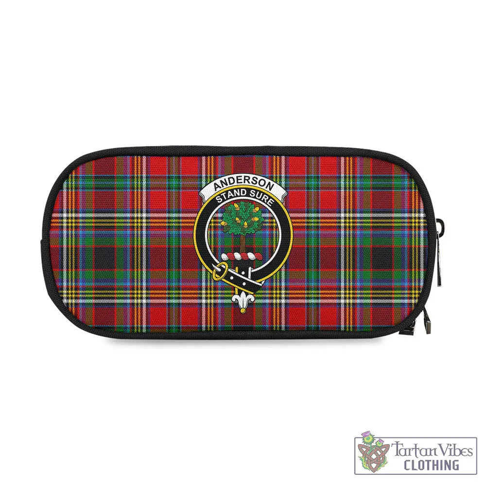 Anderson of Arbrake Tartan Pen and Pencil Case with Family Crest