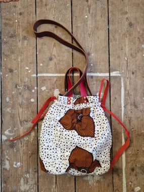 Archive Summer drawstring batik bag