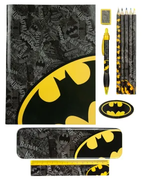 Batman Logo Strike Bumper Back to School Kids Stationery Sets