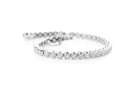 Bracelet Tennis 18kt White Gold & 57 Diamonds