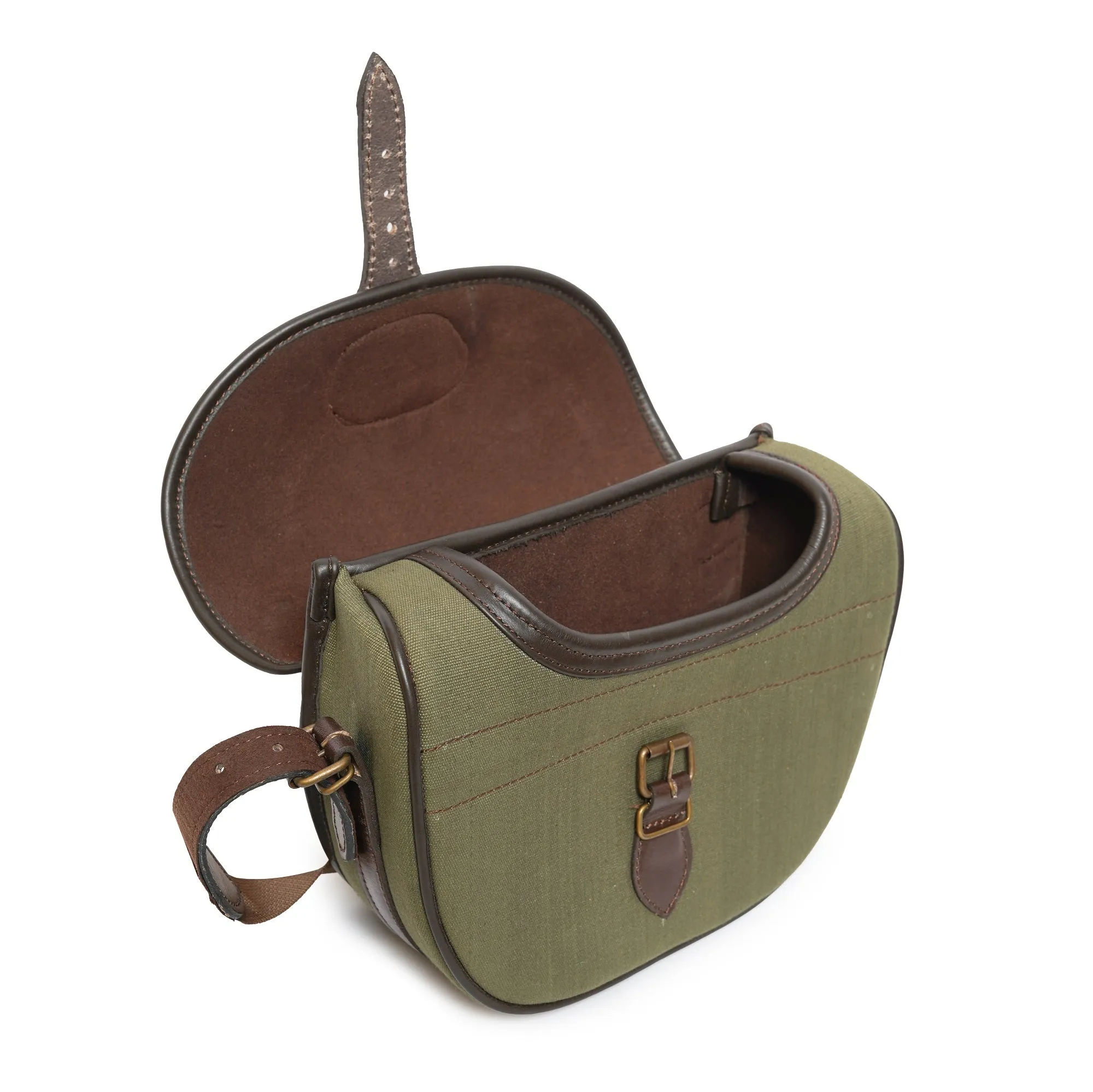 Canvas and Leather Shotgun Bag