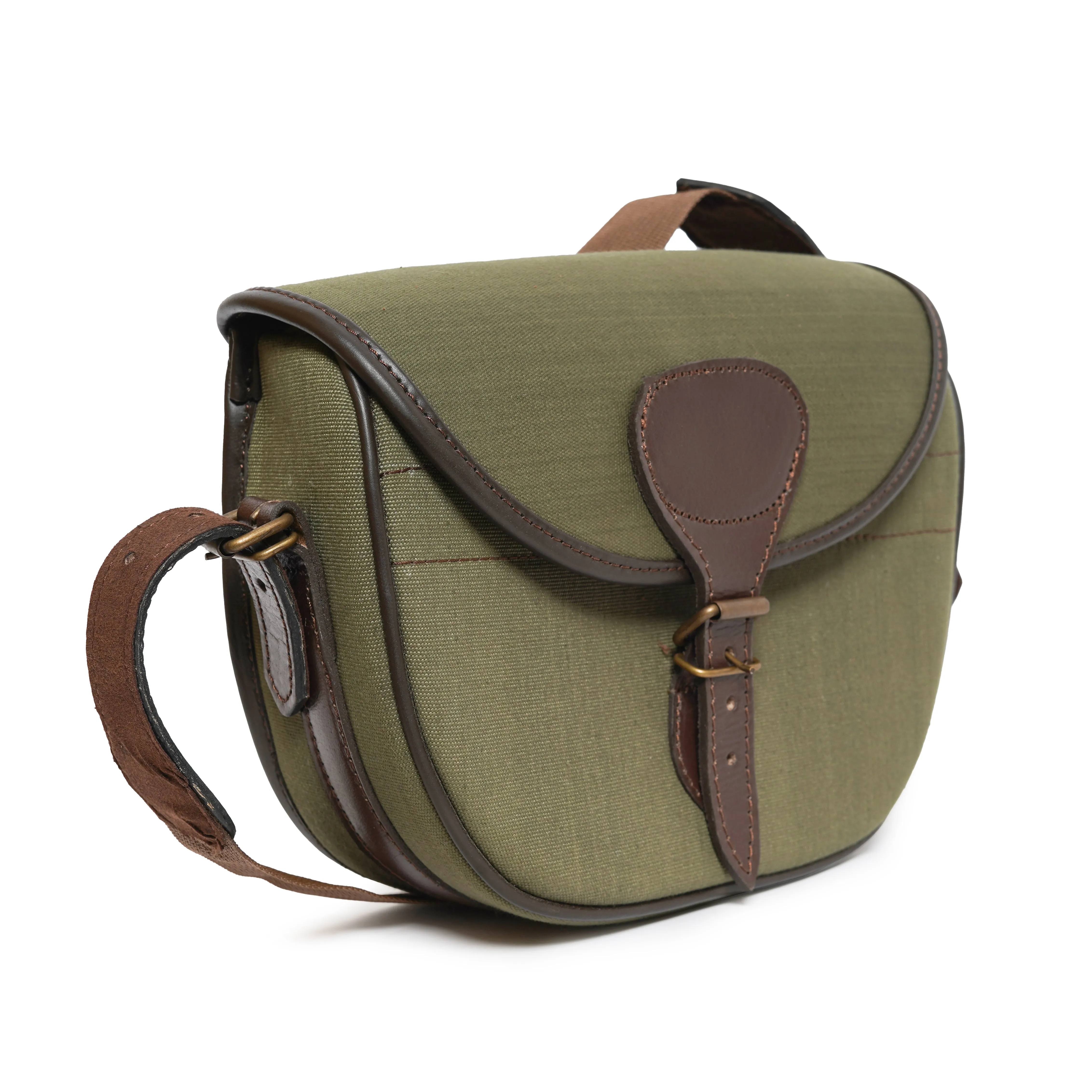 Canvas and Leather Shotgun Bag