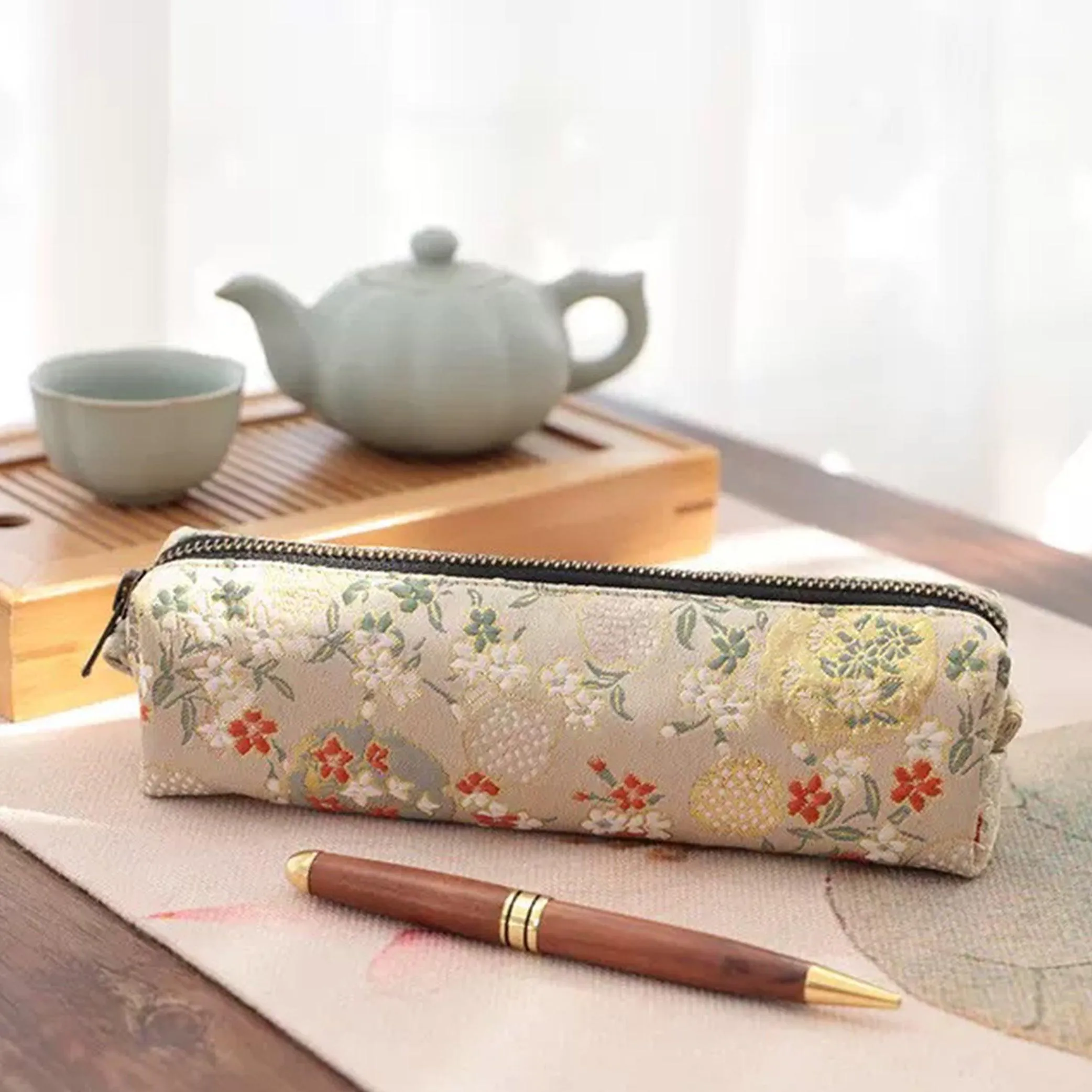 Chinese Style Retro Embroidered Pencil Bag NP-020040