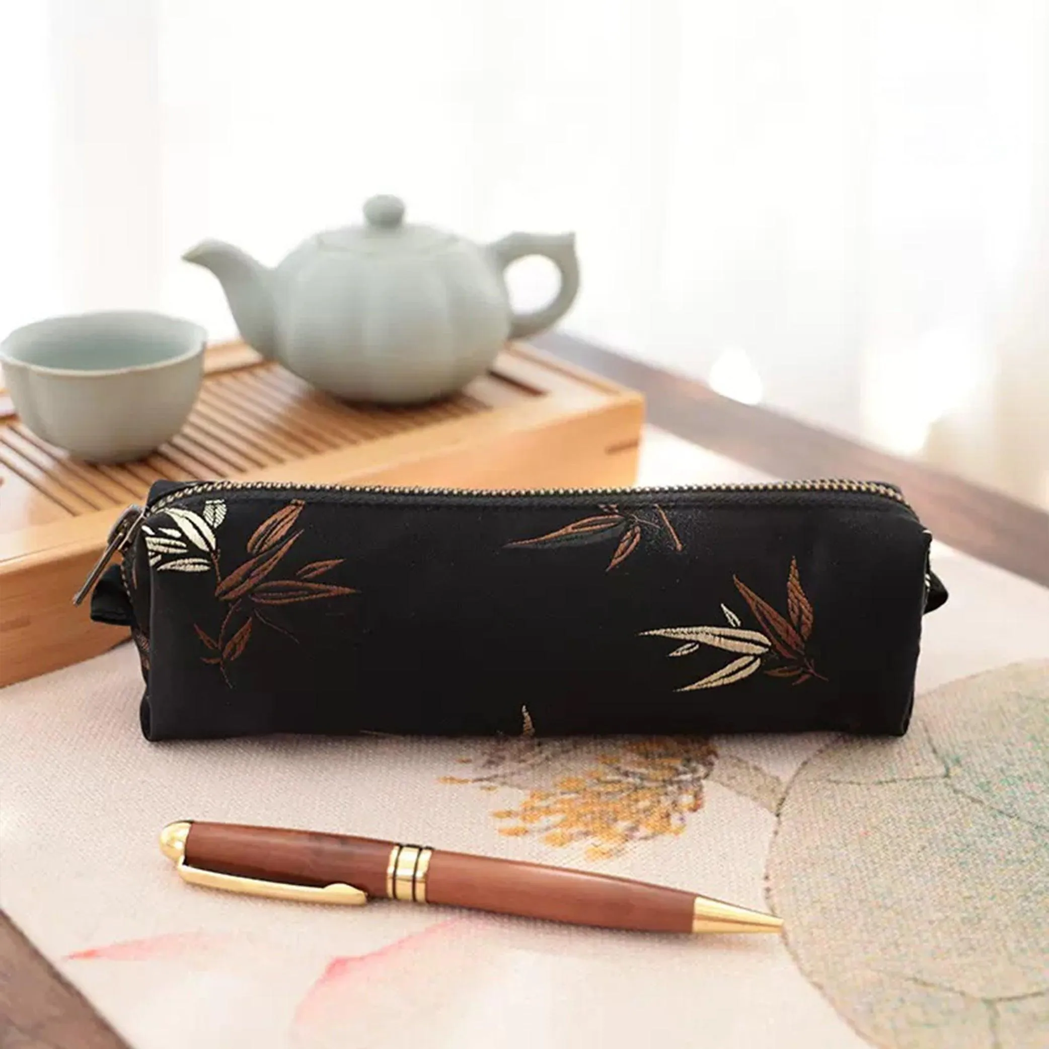 Chinese Style Retro Embroidered Pencil Bag NP-020040