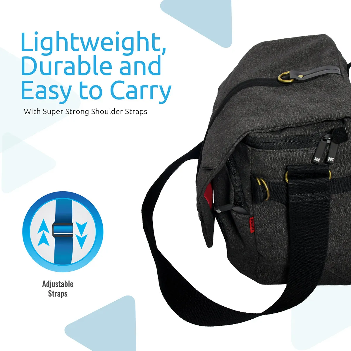 Contemporary DSLR Camera Bag with Adjustable Storage, Water-Resistant Cover and Shoulder Strap