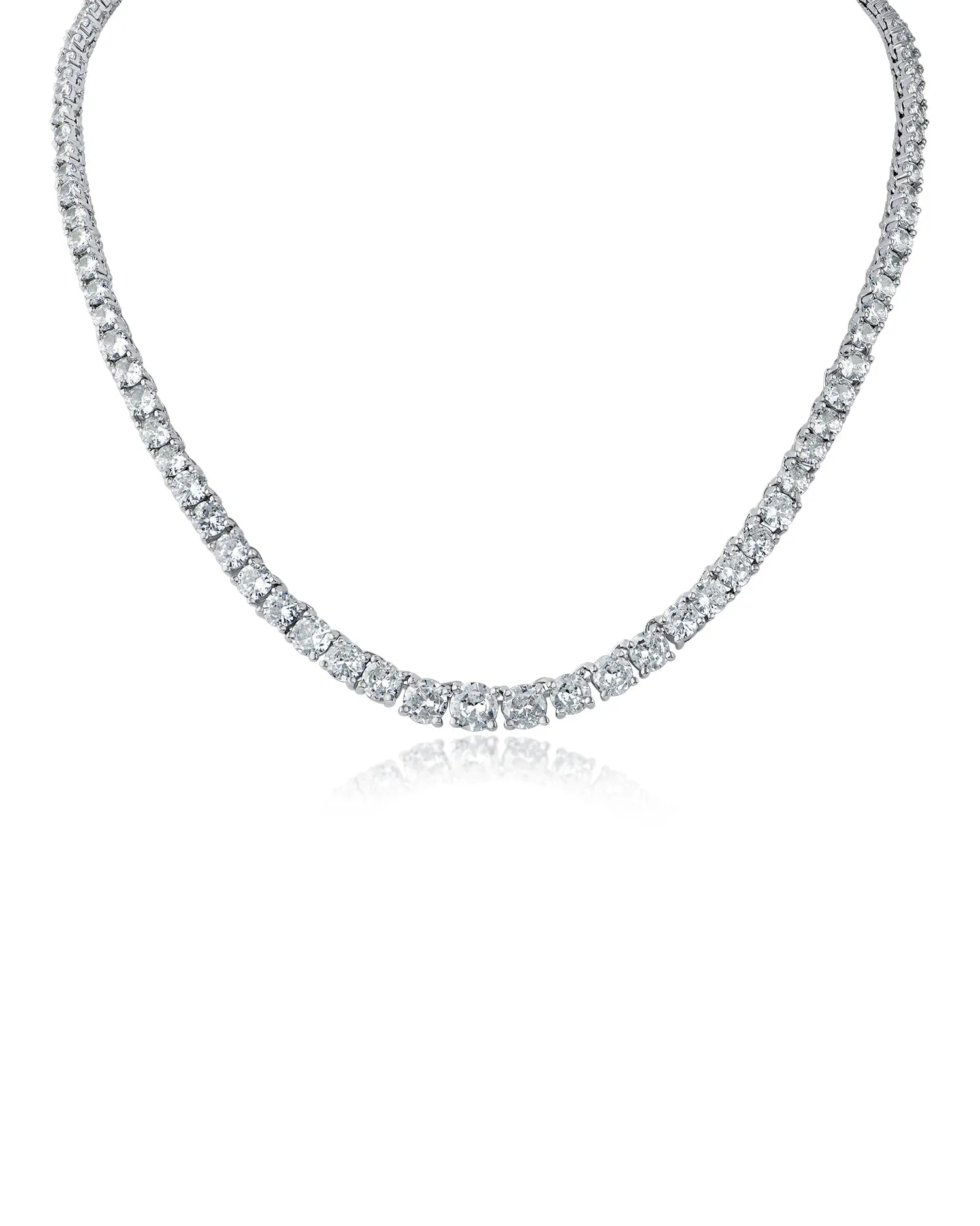 Cubic Zirconia Tennis Necklace