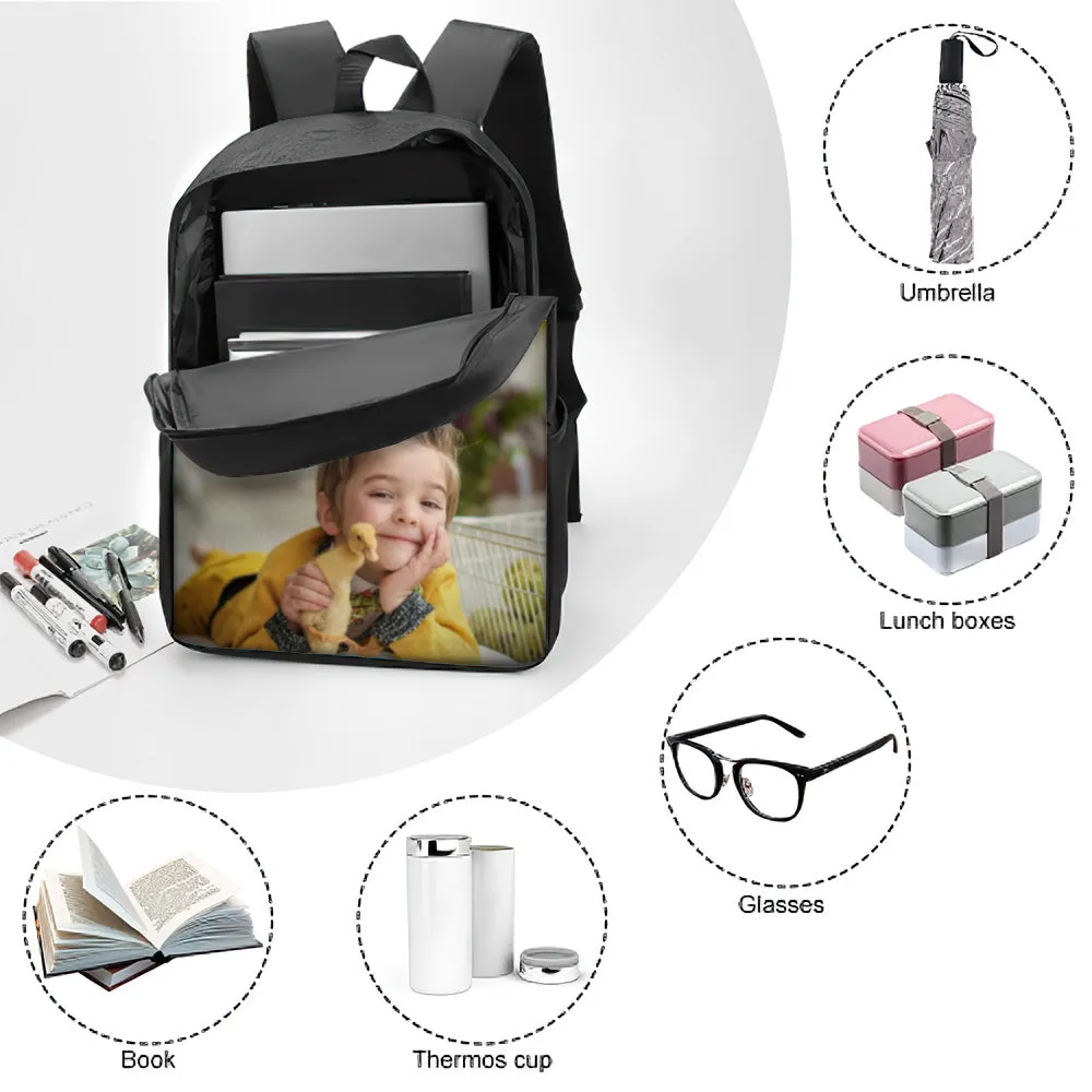 Custom Photo Bag, Pet Bag For Supplies, Picture Backpack, Customized Pet Backpack