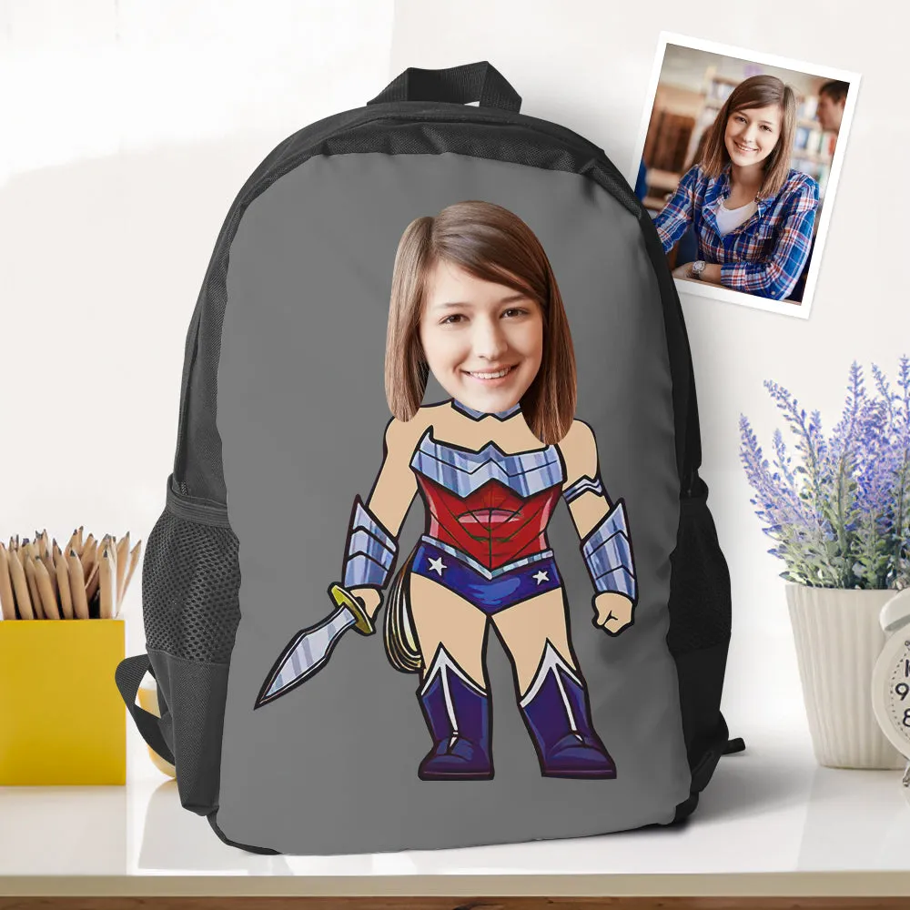 Customized Super Wonder Women Bookbags Minime Backpacks Back To School Gifts For Kids Girls Gifts