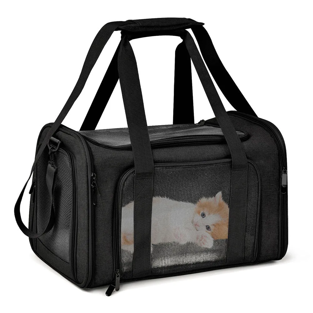 Dog Carrier Bag Soft Side Backpack Cat Pet Carriers Dog Travel Bags Airline Approved Transport For Small Dogs Cats