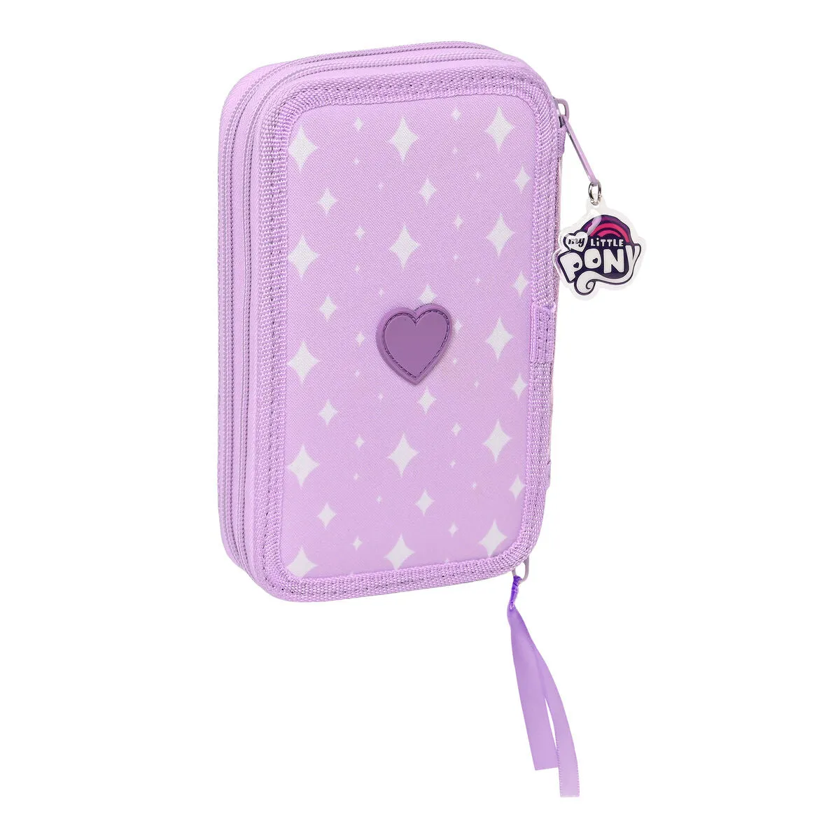 Double Pencil Case My Little Pony Lilac (28 Pcs)