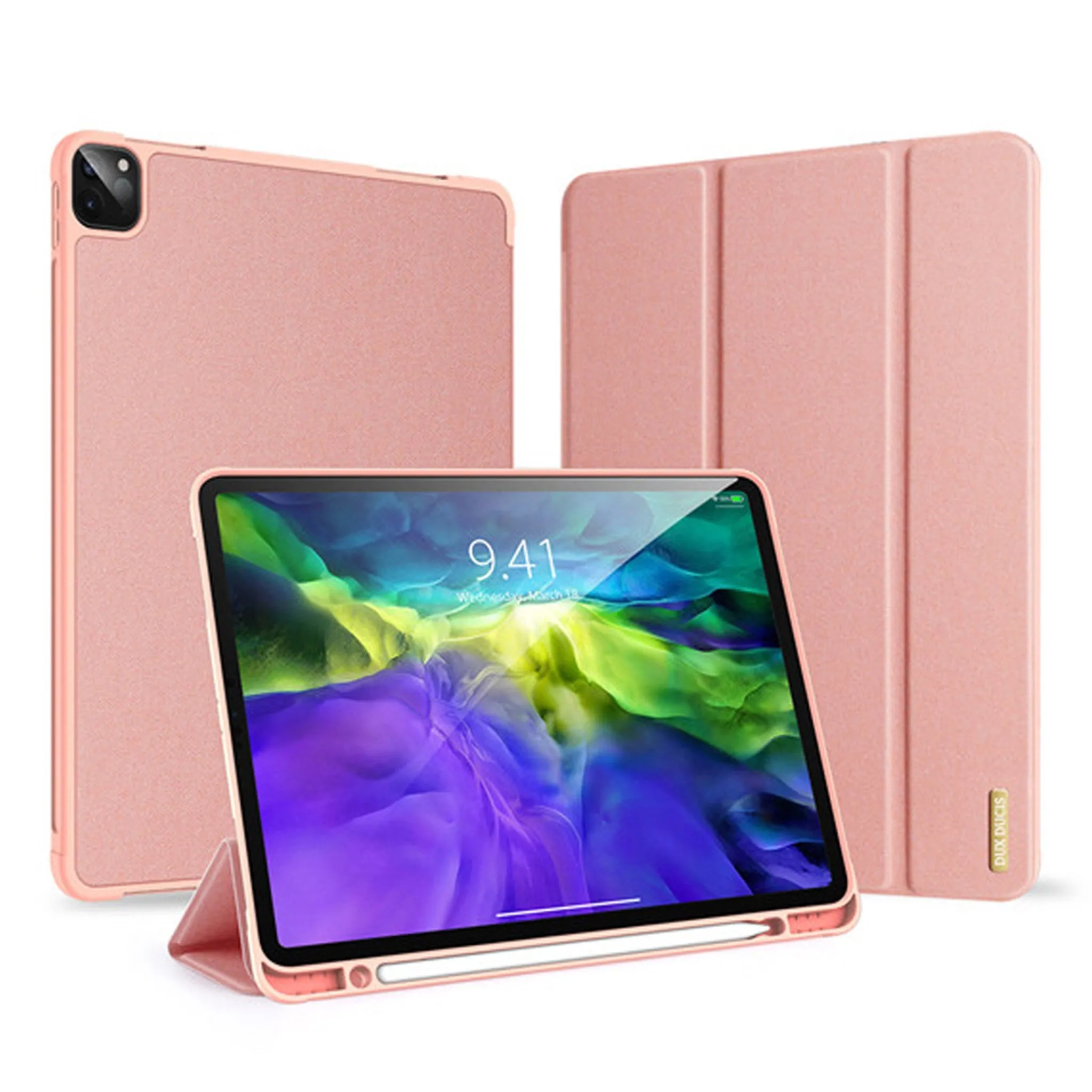 Dux Ducis Domo for Apple iPad Pro 11 (2020) (With Apple Pencil Holder) - Pink