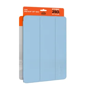 Eiger Storm 250m Stylus Case for Apple iPad 10.9 (10th Gen) in Light Blue in Retail Sleeve