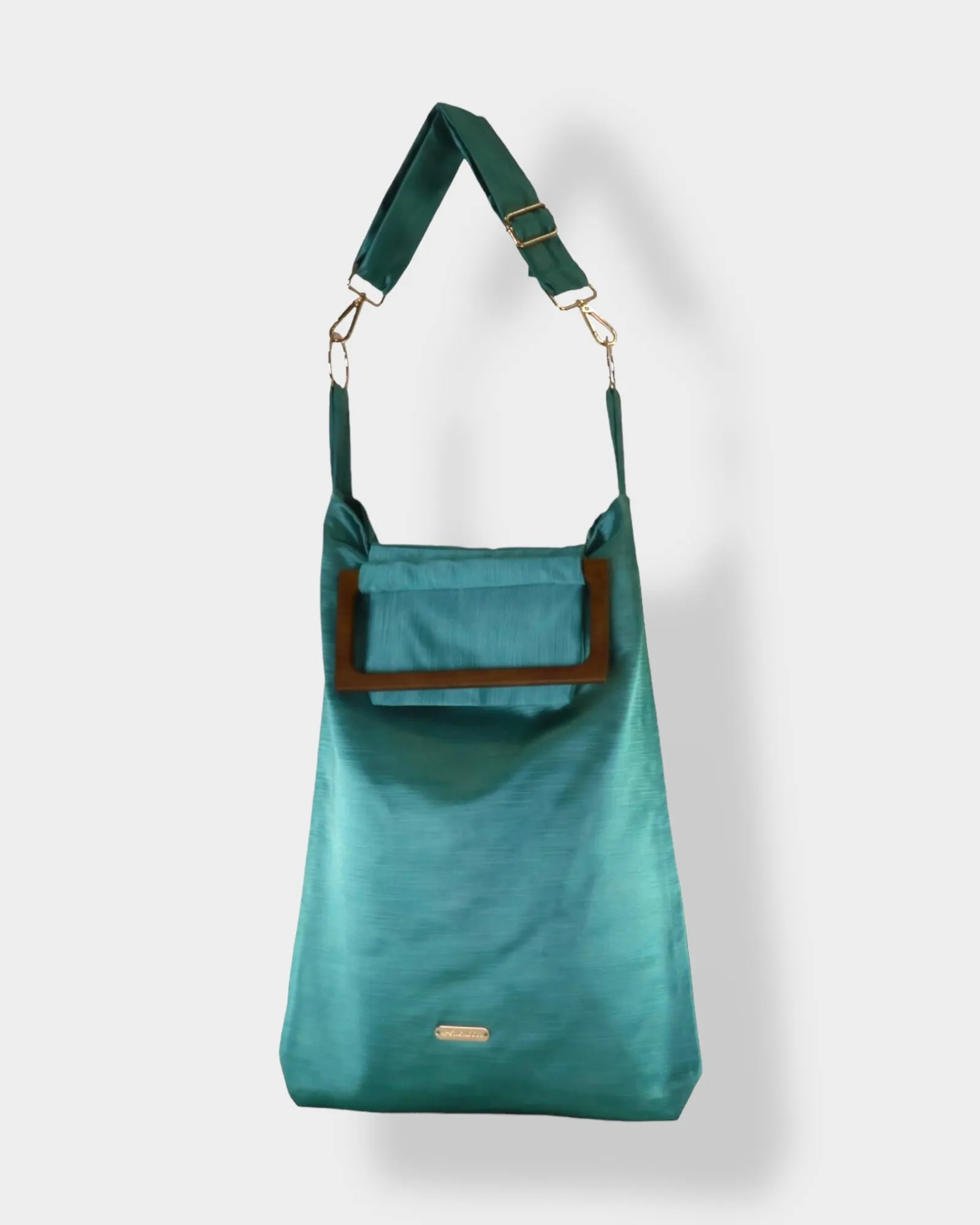 Ella Crossbody Tote Blue Green