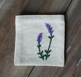 Embroidered Lavender Sachet Bag - Set of 12