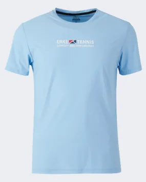 Erke Tennis Men Tennis T-Shirt Blue 11222219225-621