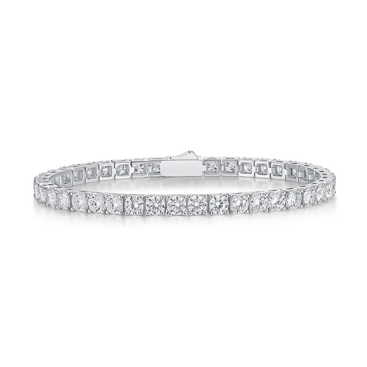 FANCIME "The One" Moissanite Tennis Sterling Silver Bracelet