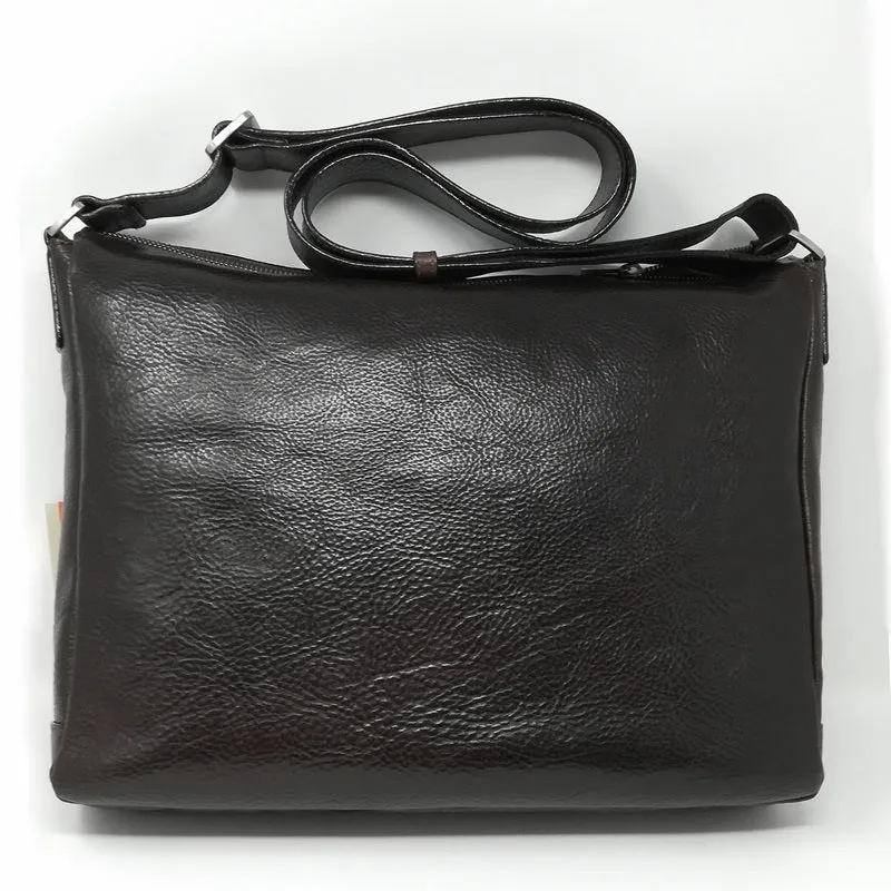 Firenze Zip Over Messenger Bag // Black