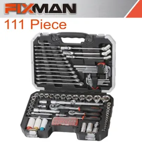 FIXMAN FIXMAN SOCKET TOOL SET 111PC 1/4'&1/2' DRIVE FIX OMCBT111