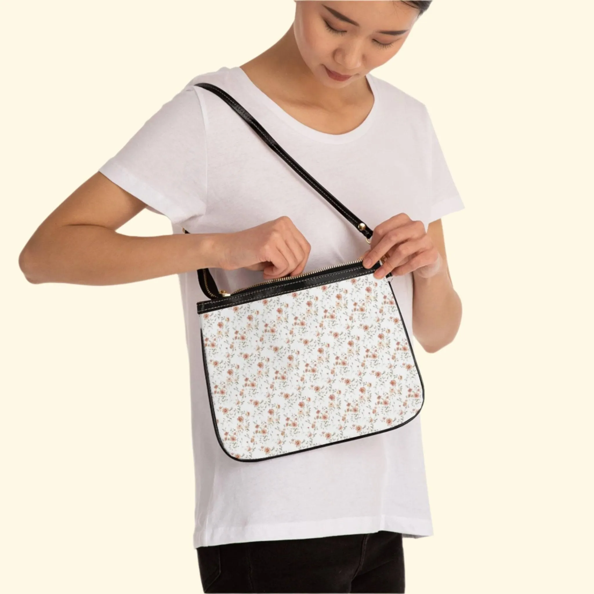 Floral Small Shoulder Bag - Stylish Handbag for Everyday Use