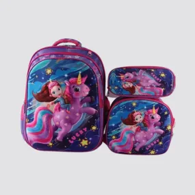 G172 Unicorn 3-Piece Backpack Set