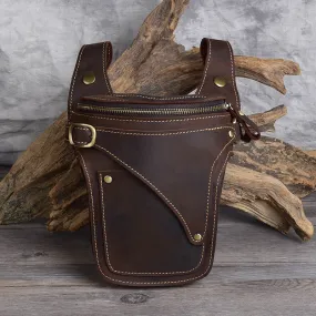 Genuine leather quality luxury treat bag waist bum bag zipper