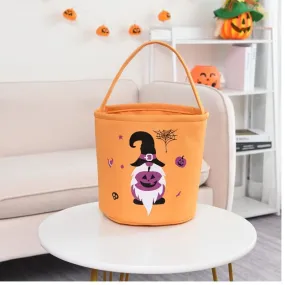 Halloween Trick or Treat Collapsible Gift Basket Bucket Toy Storage Tote Bag