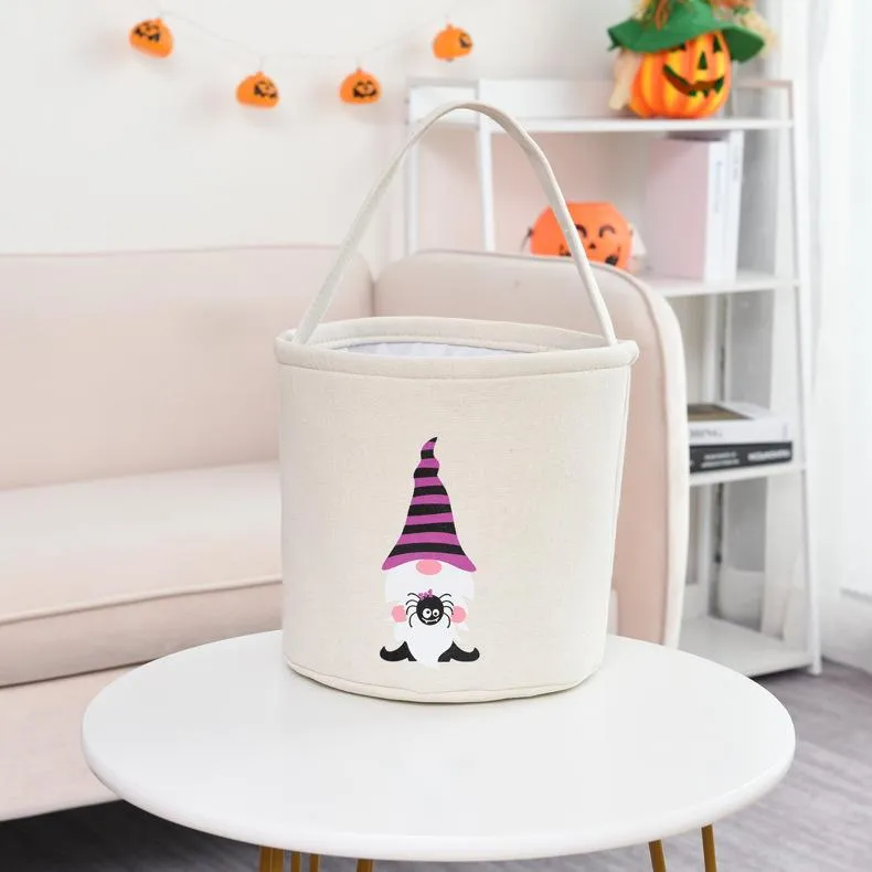 Halloween Trick or Treat Collapsible Gift Basket Bucket Toy Storage Tote Bag