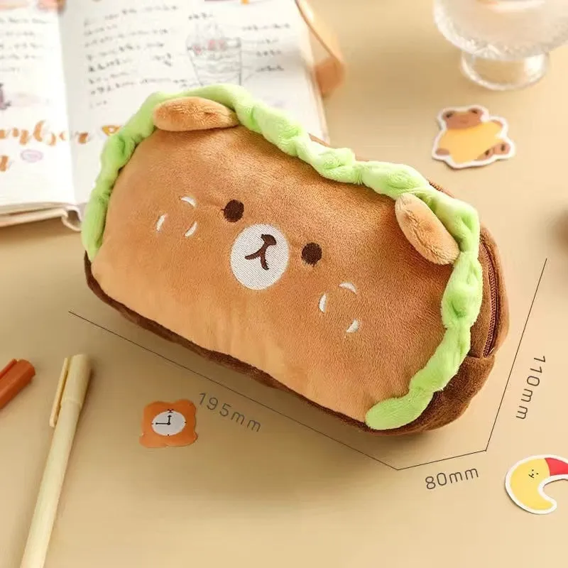 Kawaii Burger Dog Pencil Case