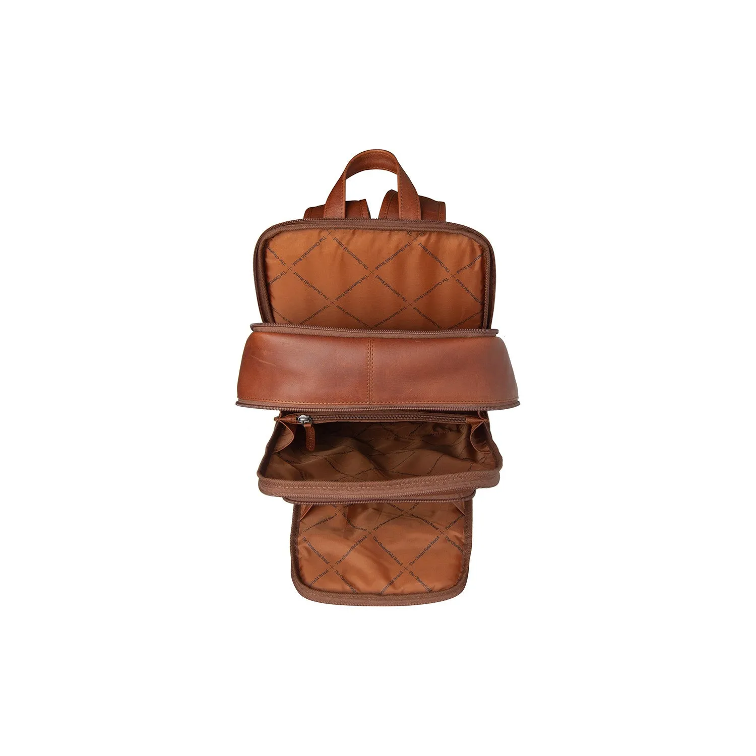 Leather Backpack Cognac Detroit