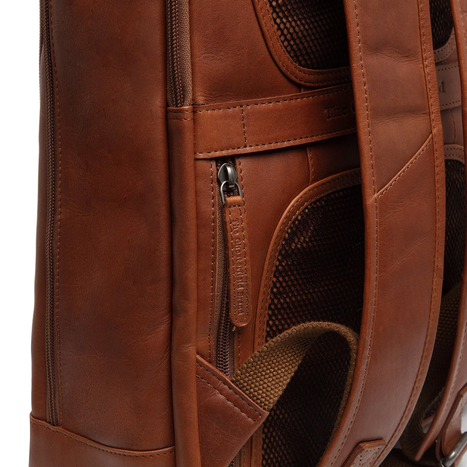 Leather Backpack Cognac Detroit