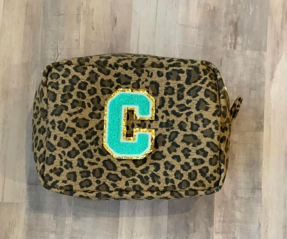 Leopard Accessory/ Cosmetic Bag (Blank)