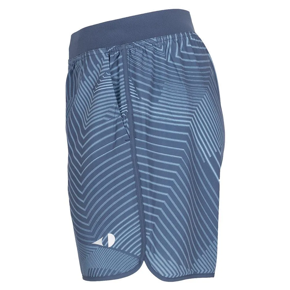 Men`s 7 Inch WB Linear Ergo Printed Tennis Short