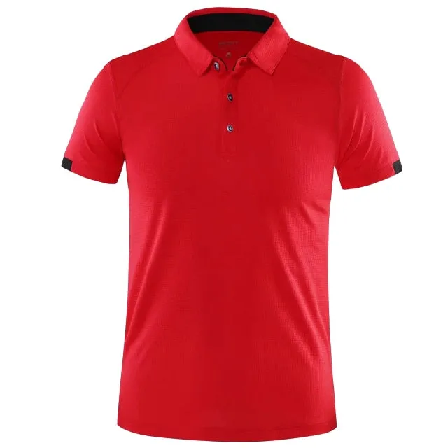 Men's Golf Tennis Outdoor Sportswear Short sleeve polo shirt Badminton T Shirt