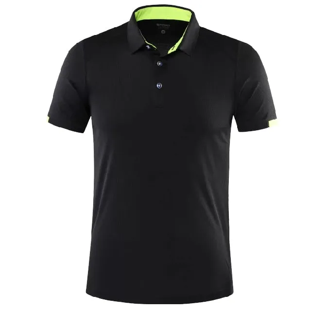 Men's Golf Tennis Outdoor Sportswear Short sleeve polo shirt Badminton T Shirt