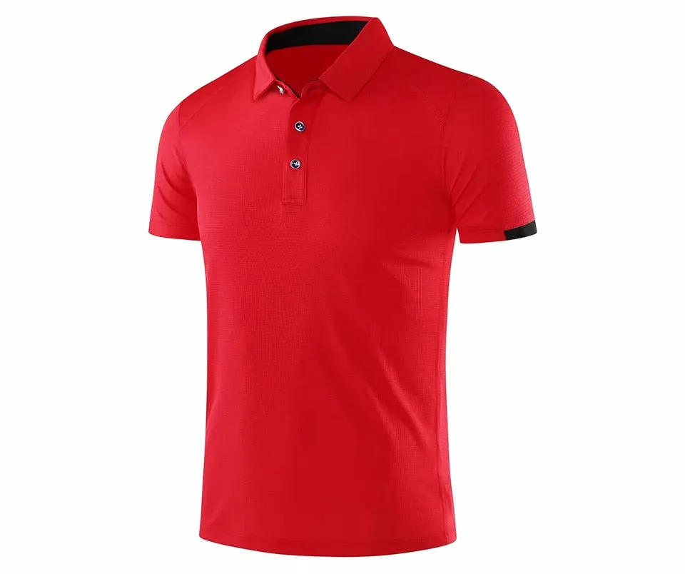 Men's Golf Tennis Outdoor Sportswear Short sleeve polo shirt Badminton T Shirt