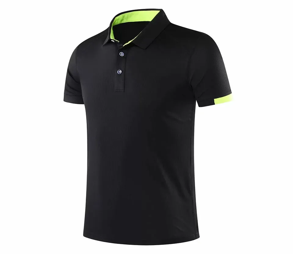 Men's Golf Tennis Outdoor Sportswear Short sleeve polo shirt Badminton T Shirt