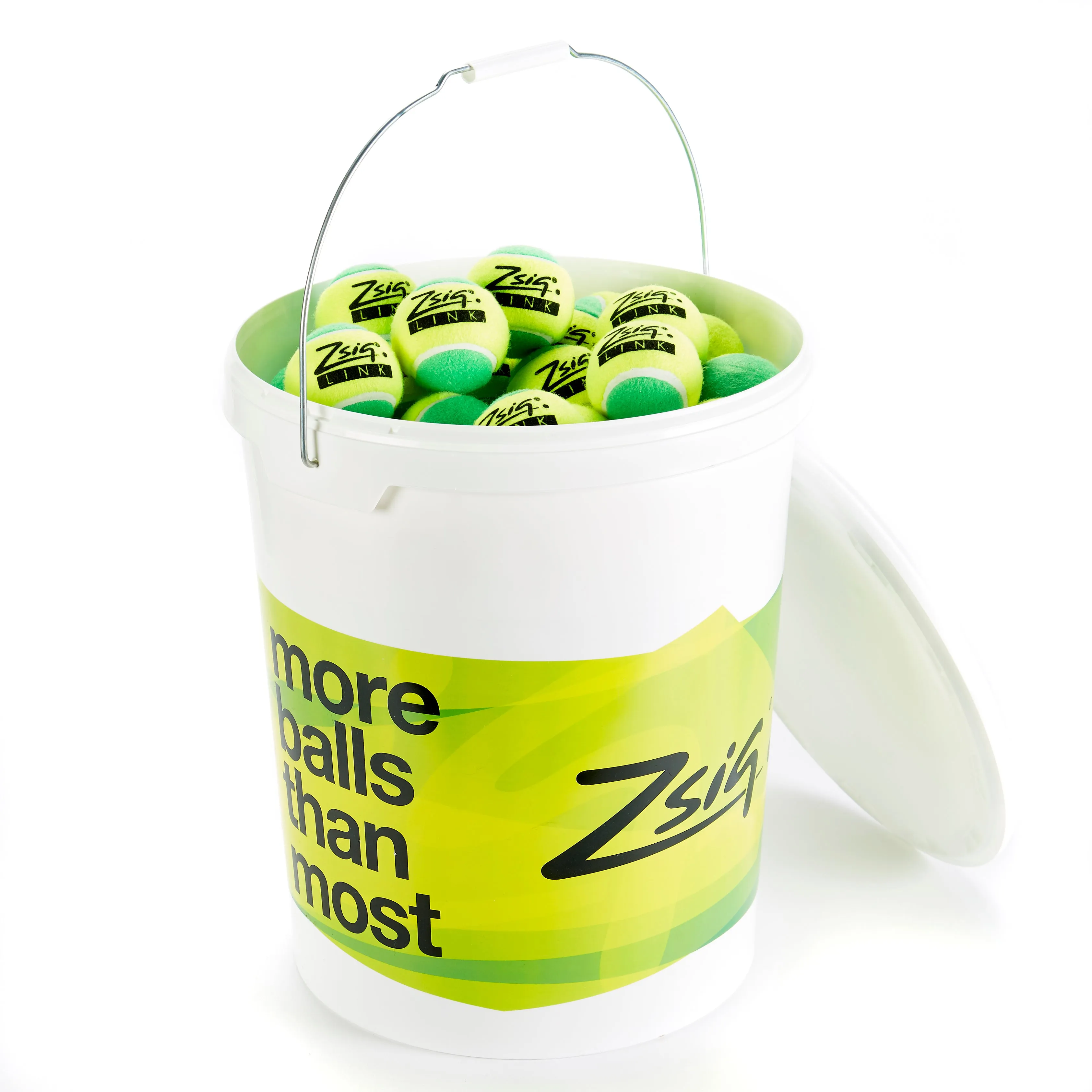 Mini Tennis | Green Stage | Link Green Balls | Bucket of 8 Dozen (96)