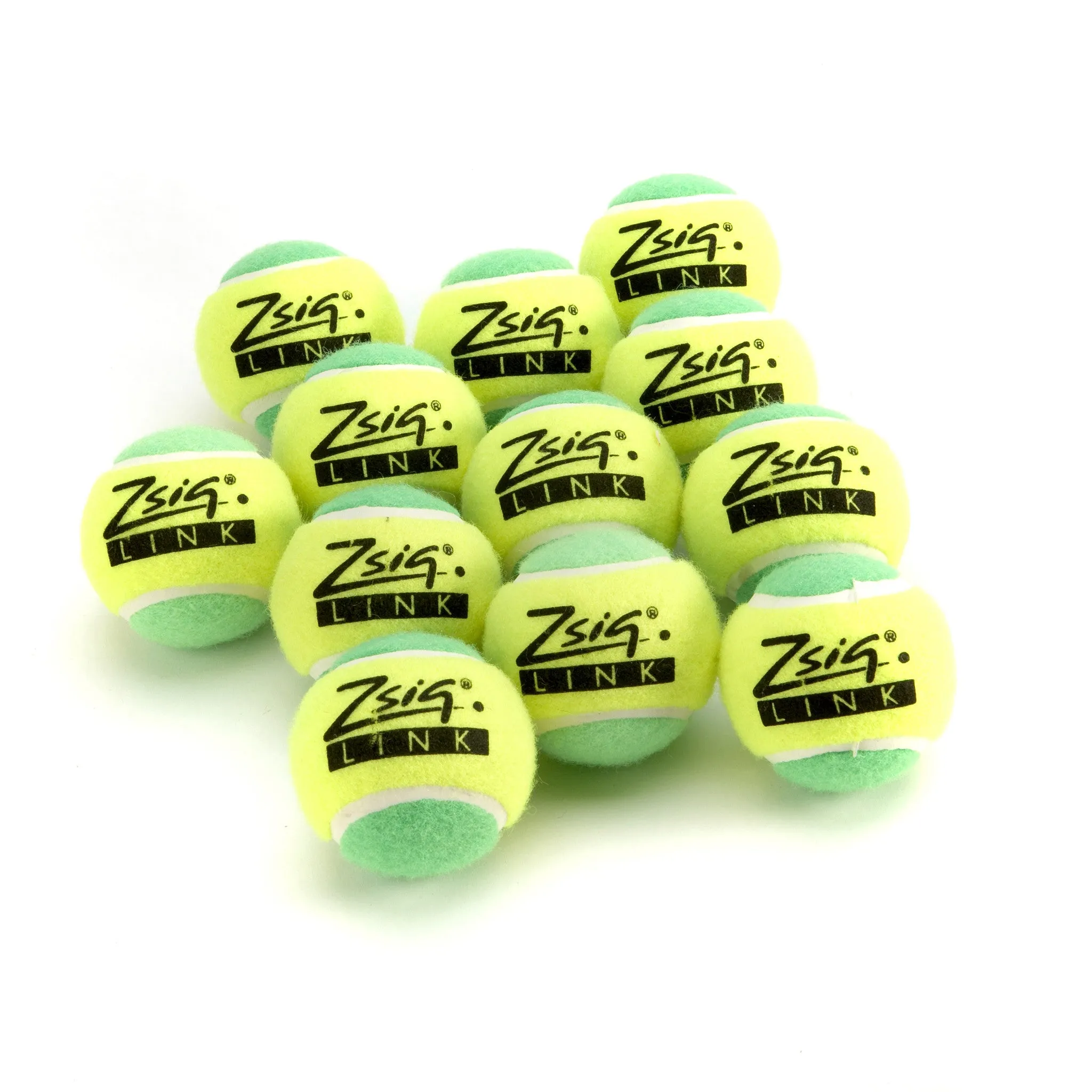 Mini Tennis | Green Stage | Link Green Balls | Bucket of 8 Dozen (96)