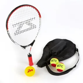 Mini Tennis | Red Stage | 21in Racket, Headcover & 3 Balls | Black