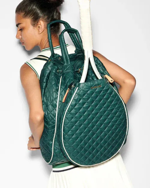 MZ Wallace - Doubles Tennis Convertible Backpack (Emerald)