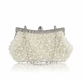 Pearl Wedding Bag Bridal Clutch Bag Cocktail Party Handbag