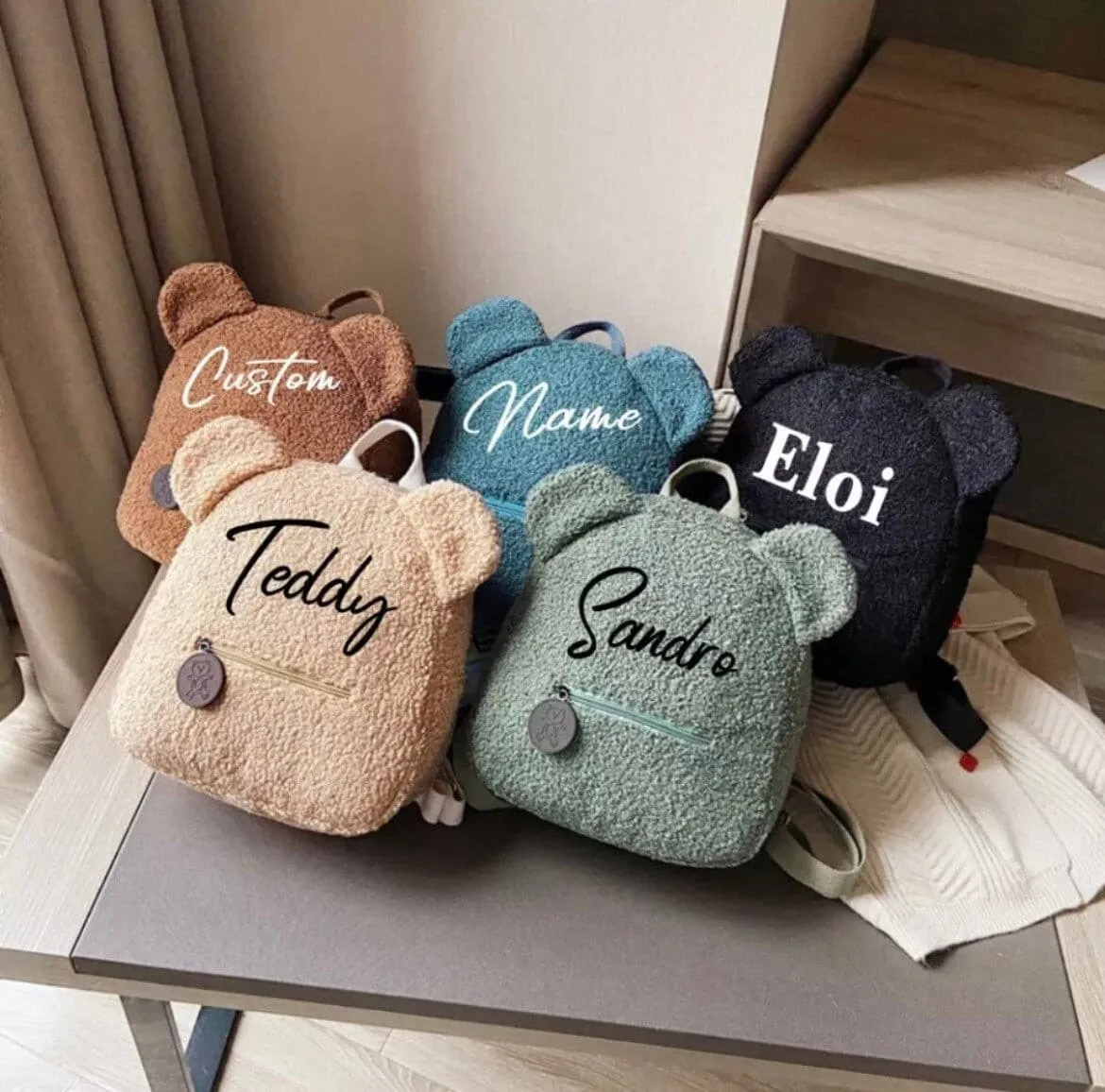 Personalised Backpack with Embroidered Name for Kids