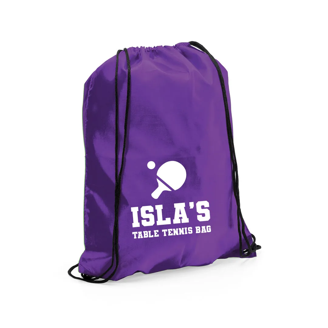 Personalised Unique Sport Drawstring Bag