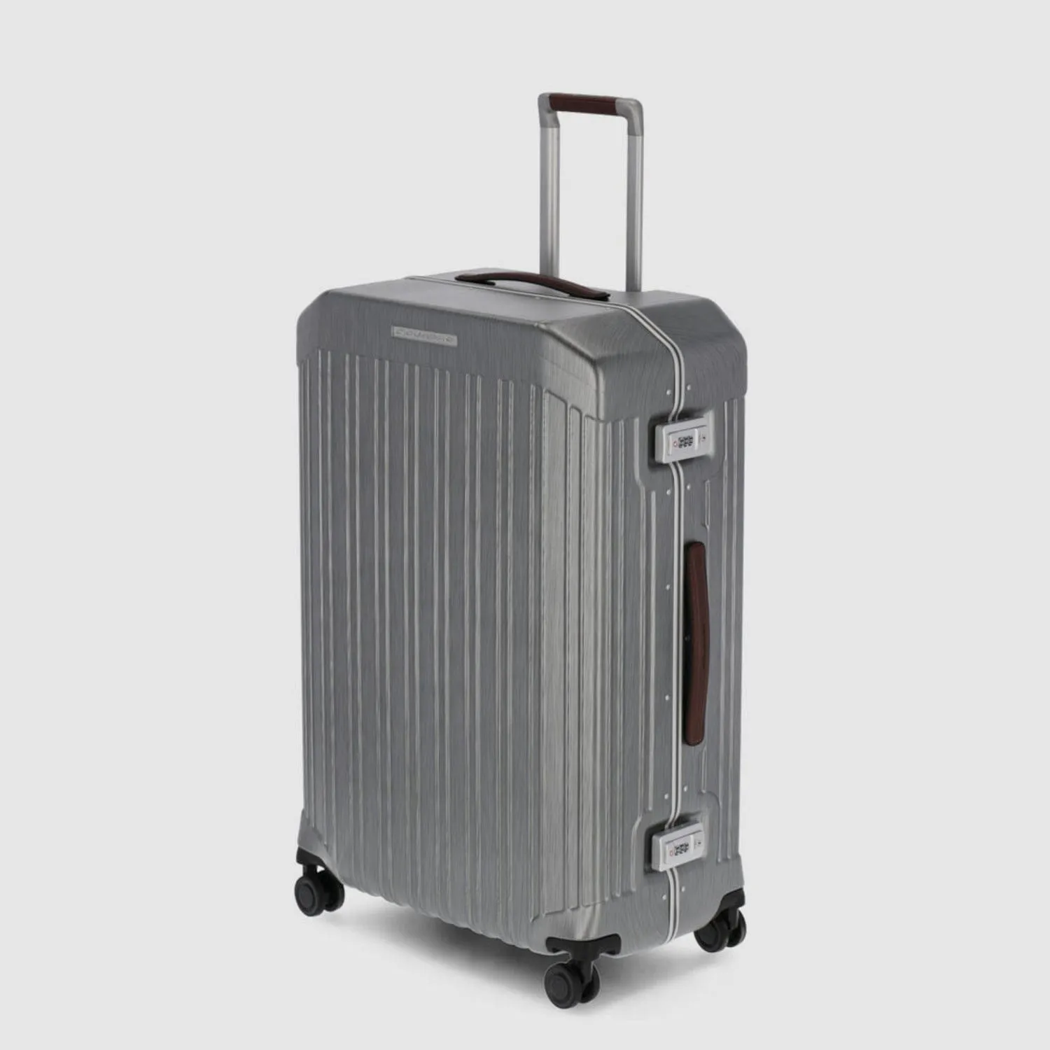 Piquadro Pqlm-Frame 75Cm Hardcase Large Check-In Luggage Trolley Black / Light Brown - Bv4428Pqlm/Ncu